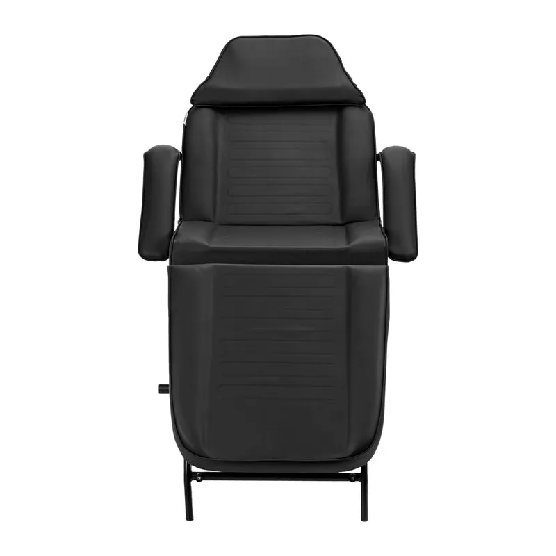 Poltrona Lettino 557A multifunzione In Metallo per Estetica e Pedicure | NIVEUS (nero)