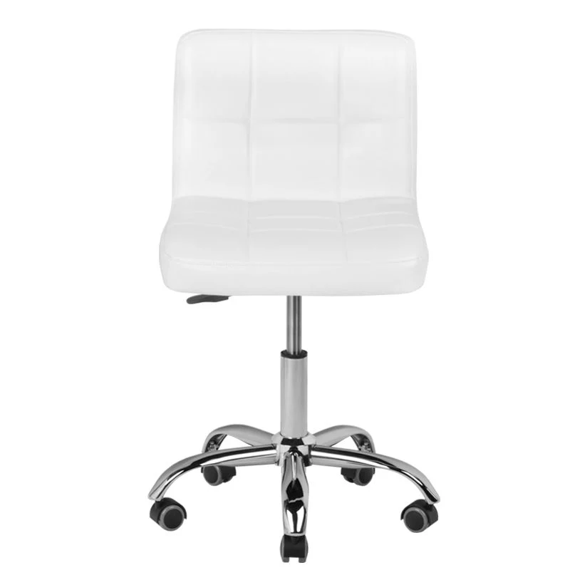 Sgabello Multifunzione girevole con schienale | POL-5299 (bianco)