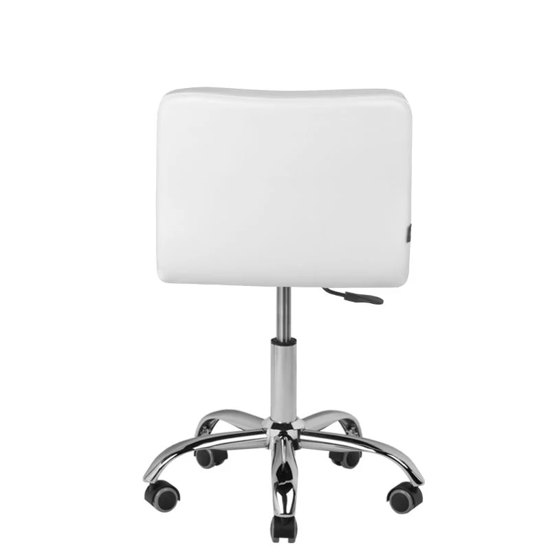 Sgabello Multifunzione girevole con schienale | POL-5299 (bianco)