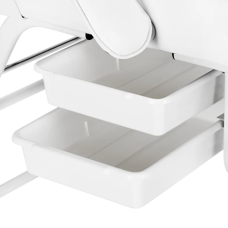 Poltrona Lettino 557G multifunzione In Metallo per Estetica e Pedicure | NIVEUS (bianco)