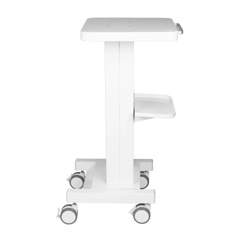 Carrello Multiuso Porta Dispositivi in Metallo per Studio Dentistico ed Estetica | 090 bianco