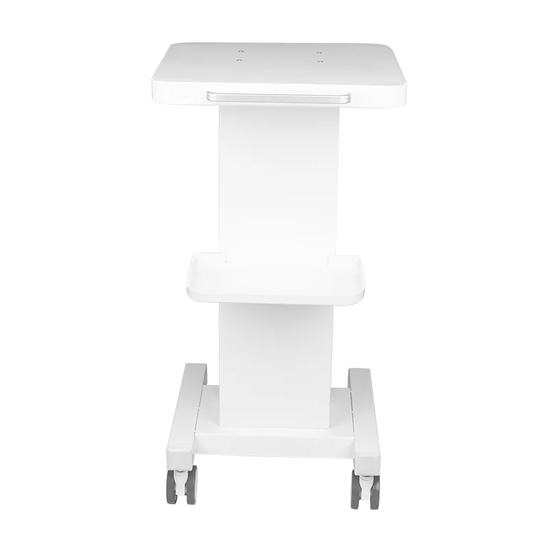 Carrello Multiuso Porta Dispositivi in Metallo per Studio Dentistico ed Estetica | 090 bianco