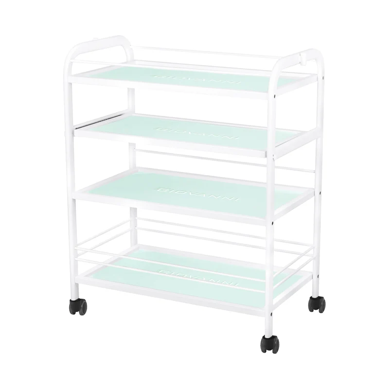 Carrello Multiuso con 4 Ripiani per Centro Estetico Manicure | POL-1015 (bianco)