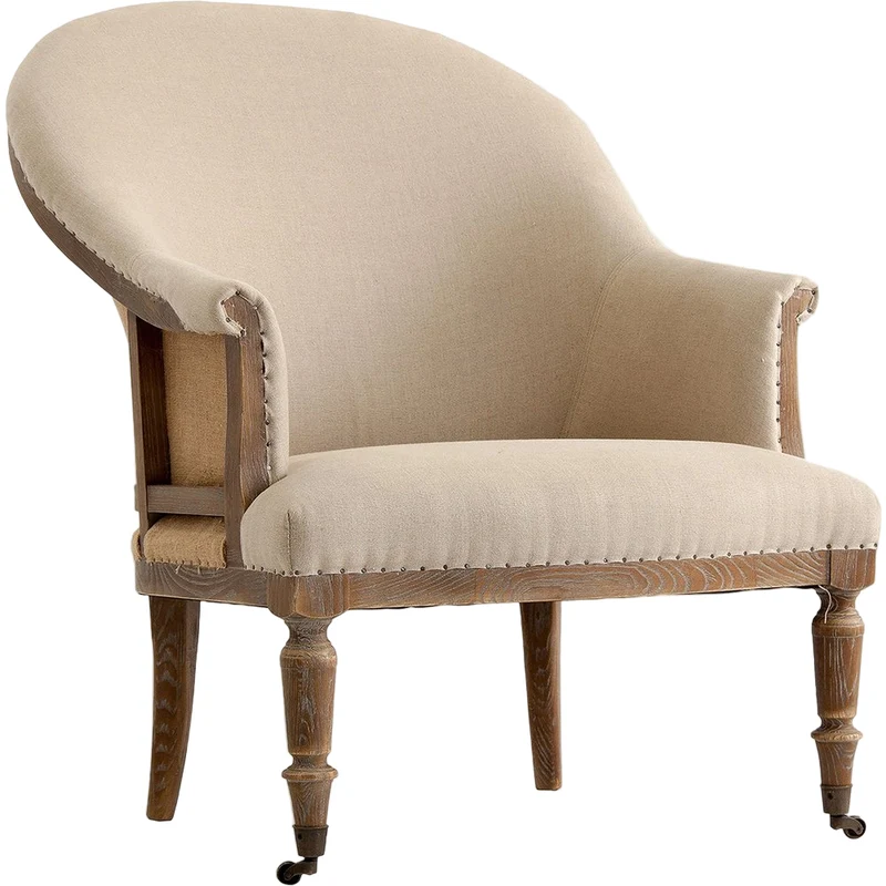 Poltrona stile classico sabbia