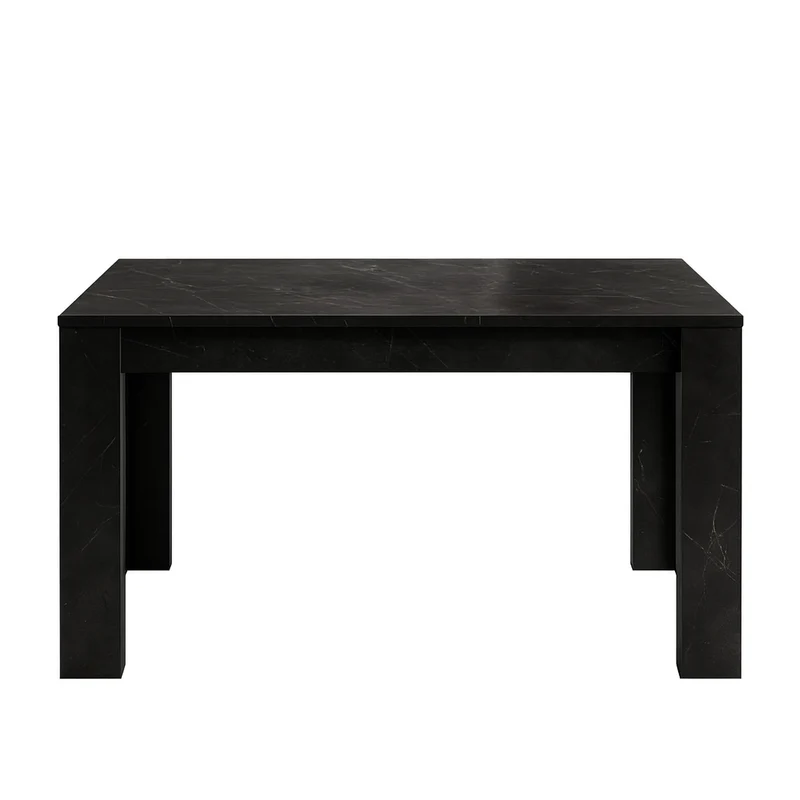 Tavolo "Gliese" con gambe e piano in MDF, design moderno, per arredo interno 137/185 x 90 h 76 cm
