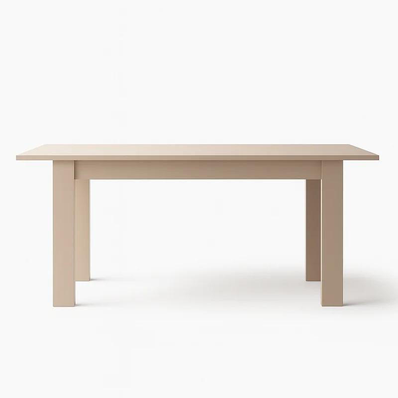 Tavolo "Gliese" con gambe e piano in MDF, design moderno, per arredo interno 137/185 x 90 h 76 cm