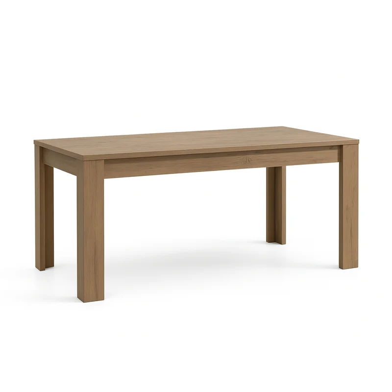 Tavolo "Gliese" con gambe e piano in MDF, design moderno, per arredo interno 137/185 x 90 h 76 cm