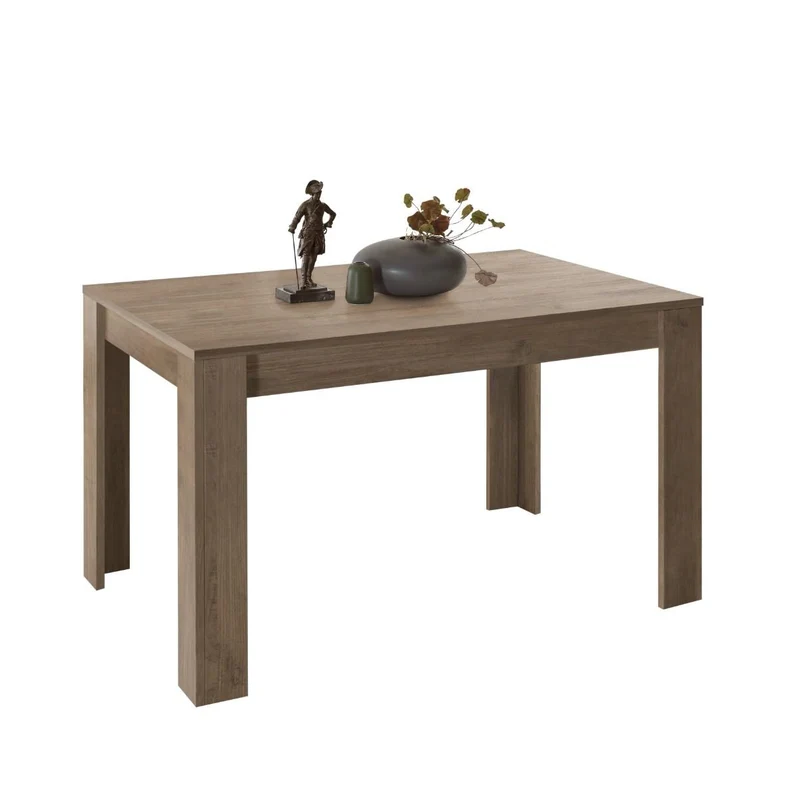 Tavolo "Gliese" con gambe e piano in MDF, design moderno, per arredo interno 137/185 x 90 h 76 cm