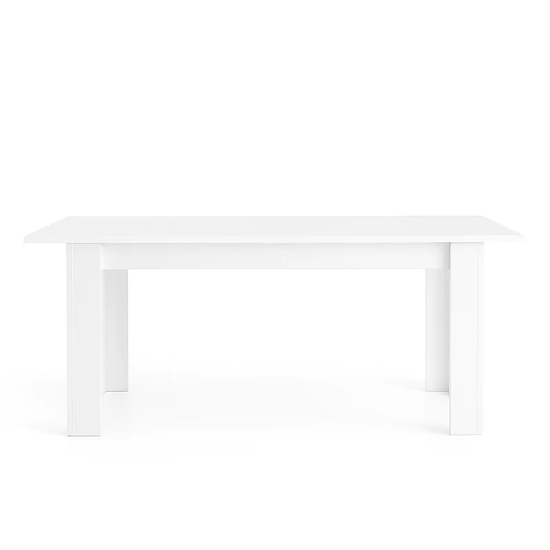 Tavolo "Gliese" con gambe e piano in MDF, design moderno, per arredo interno 137/185 x 90 h 76 cm