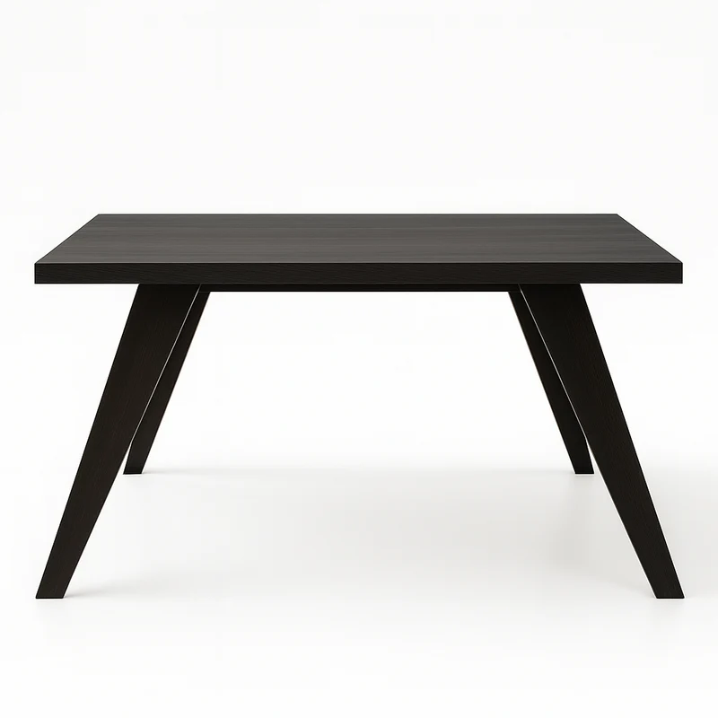 Tavolo "Kepler 22" con gambe e piano in finitura piombo per arredo interno 180 x 90 x h 78 cm