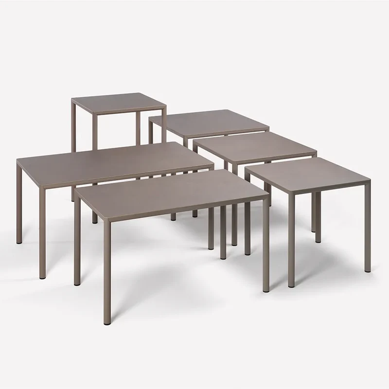 Tavolo "Piave" quadrato High, monocolore, design moderno, 70 x 70 x 107 cm