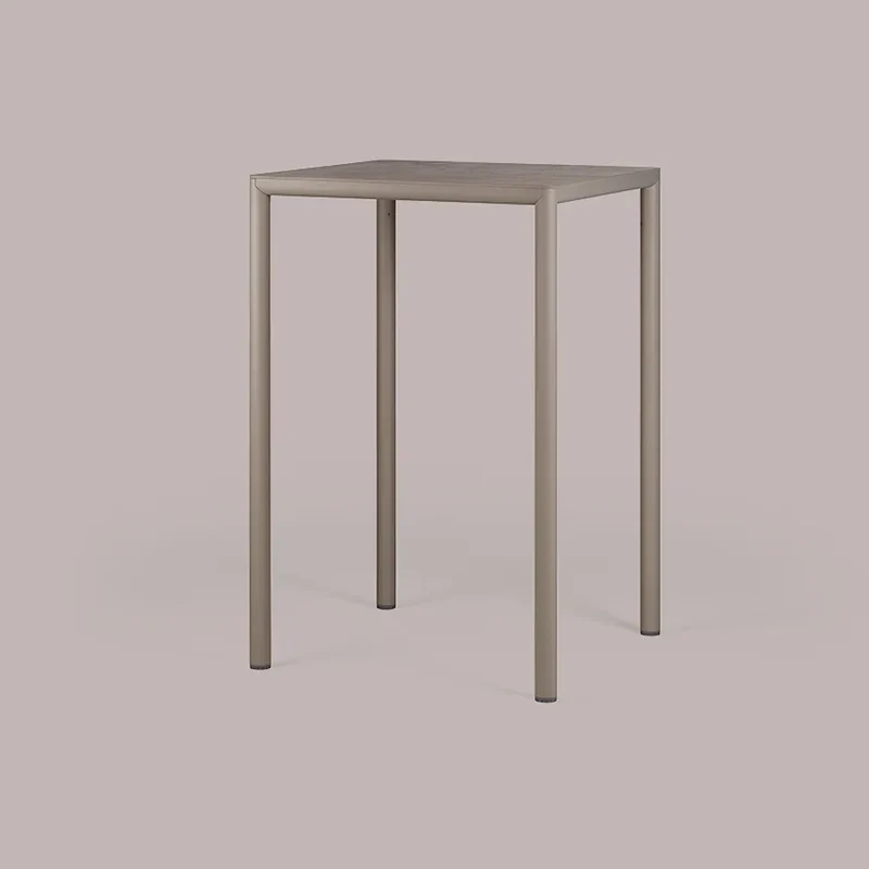 Tavolo "Piave" quadrato High, monocolore, design moderno, 70 x 70 x 107 cm