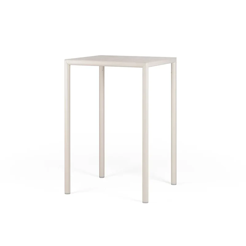 Tavolo "Piave" quadrato High, monocolore, design moderno, 70 x 70 x 107 cm