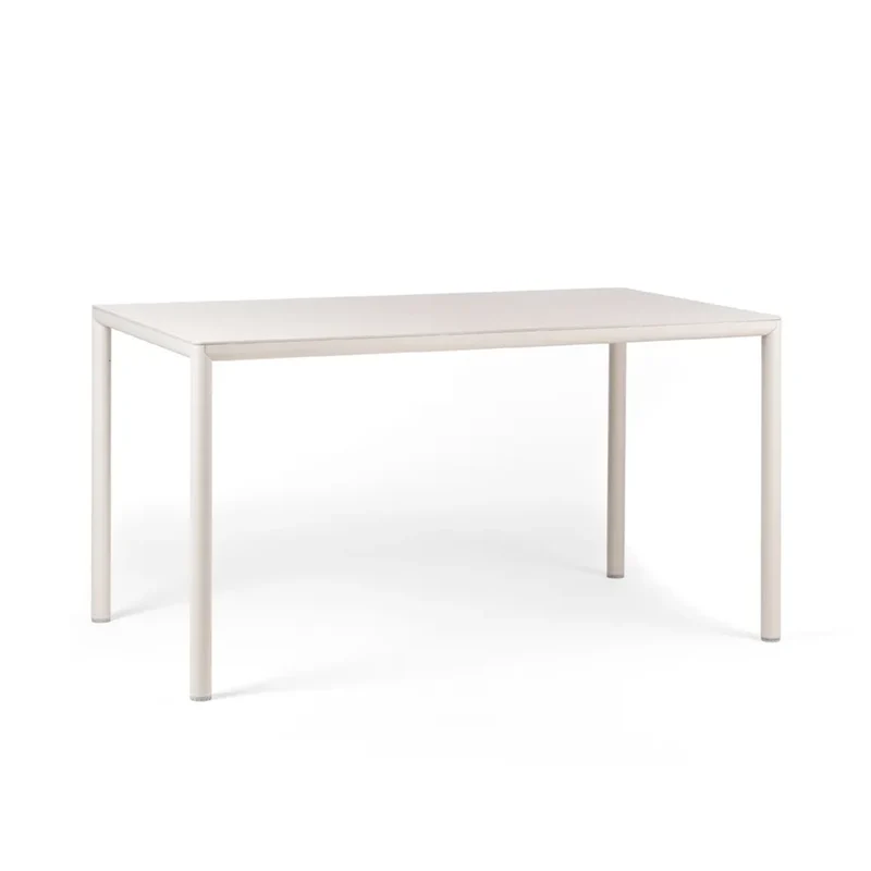 Tavolo "Piave" rettangolare, monocolore, con piano in laminato HPL per esterno