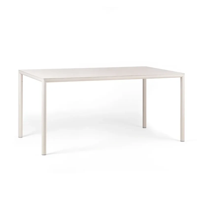 Tavolo "Piave" rettangolare, monocolore, con piano in laminato HPL per esterno