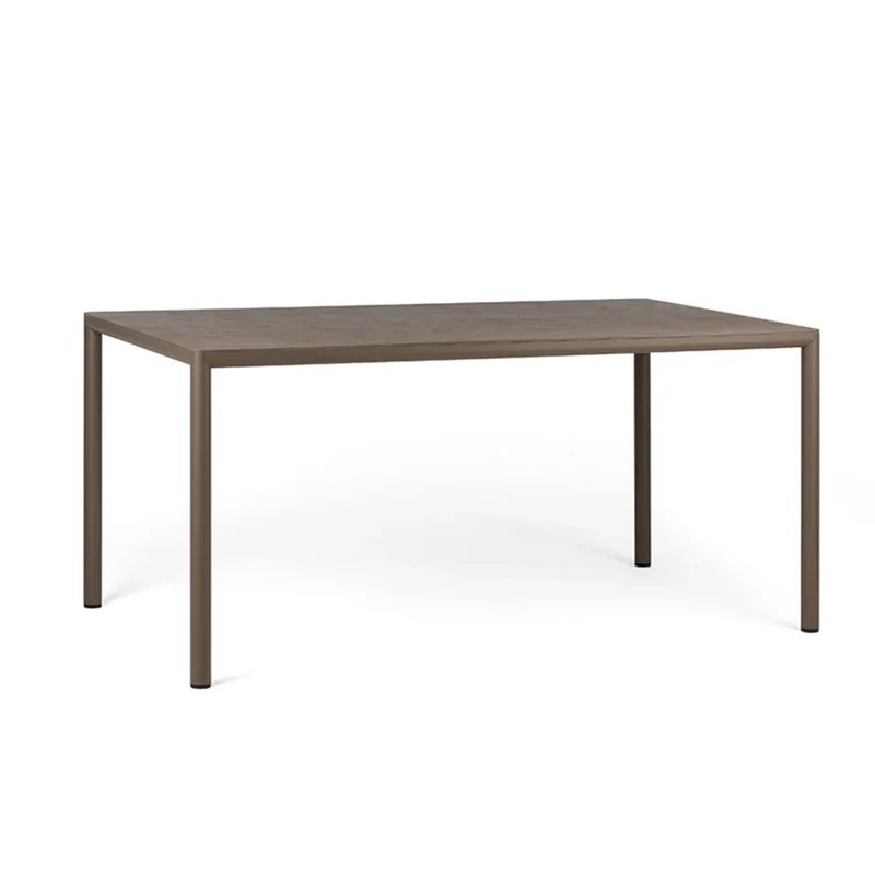 Tavolo "Piave" rettangolare, monocolore, con piano in laminato HPL per esterno