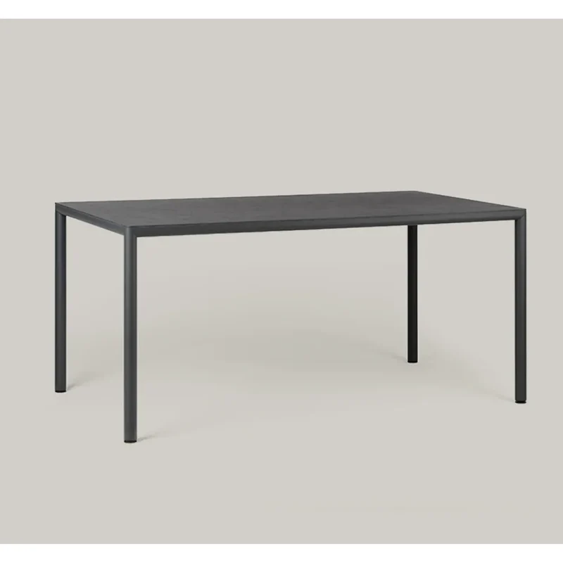 Tavolo "Piave" rettangolare, monocolore, con piano in laminato HPL per esterno