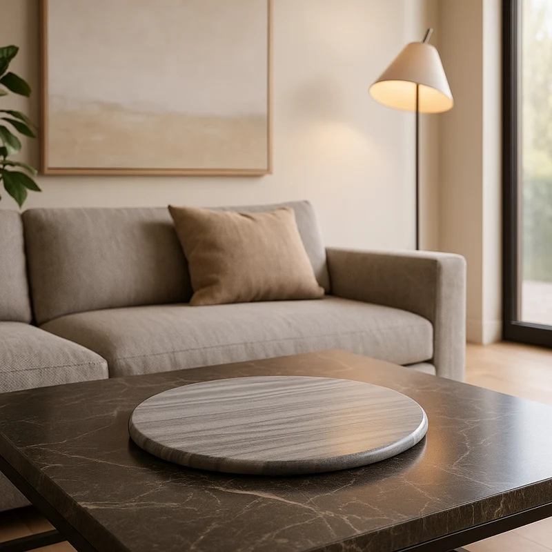 Sottopiatto "Crane" in marmo per arredo interno solo per uso decorativo
