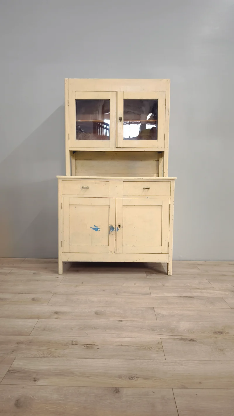 82116 Credenza bianca con due sportelli