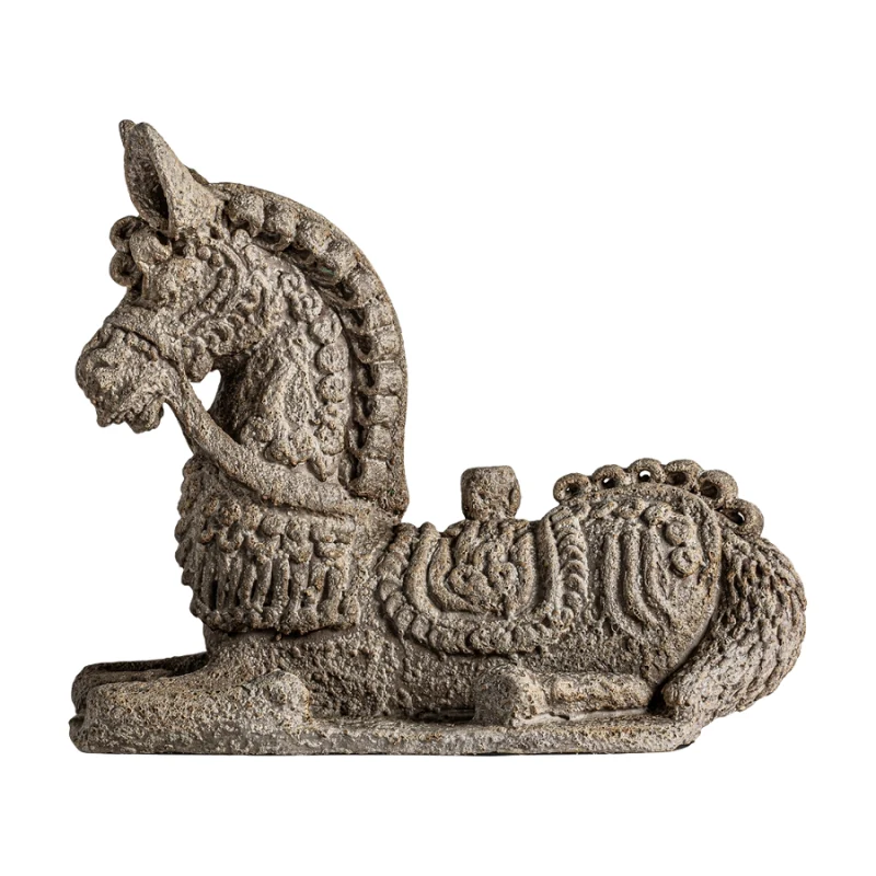 Cavallo seduto scultura statua H 50