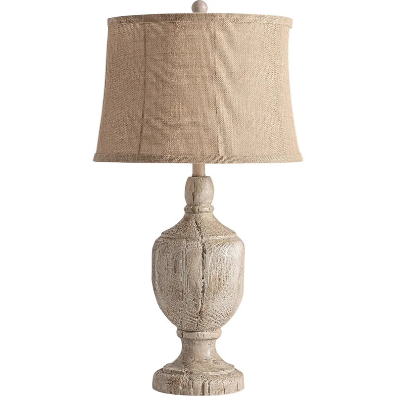 Lampada coloniale in legno