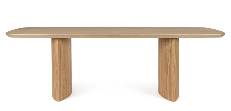 Tavolo "Odelia" con struttura in MDF legno di quercia per soggiorno e cucina 240 x 100 cm