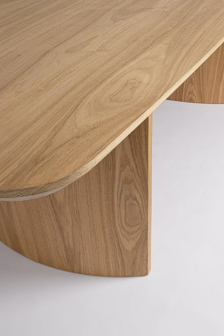 Tavolo "Odelia" con struttura in MDF legno di quercia per soggiorno e cucina 240 x 100 cm