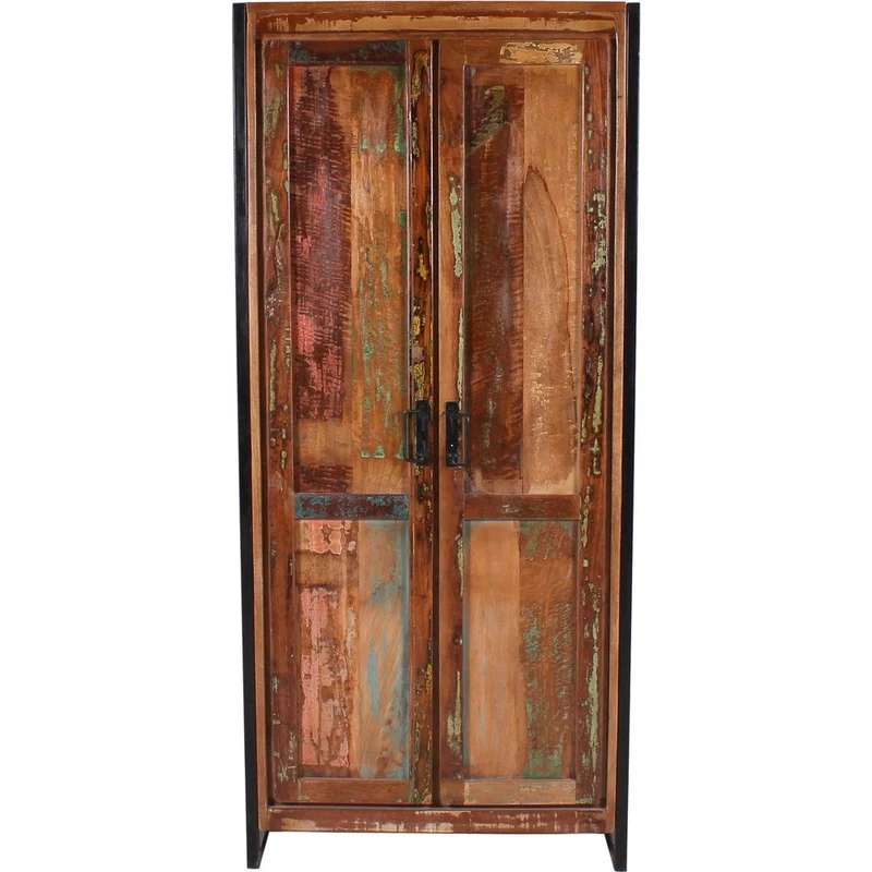 Armadio stile industriale multicolore