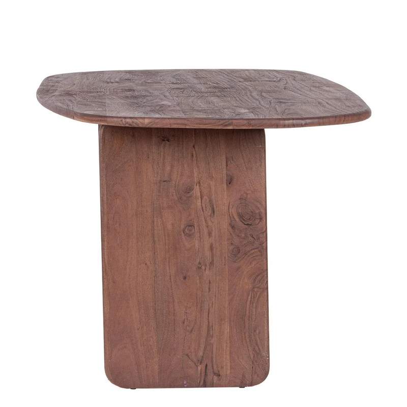 Tavolo "Nayana" con struttura in legno di acacia per soggiorno e cucina 200 x 100 cm