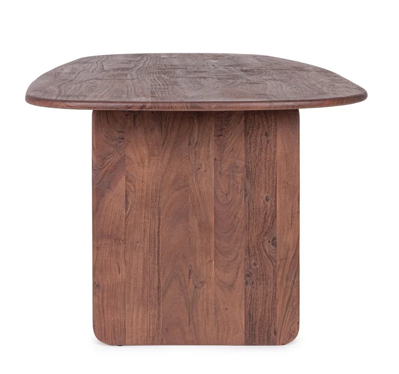 Tavolo "Nayana" con struttura in legno di acacia per soggiorno e cucina 200 x 100 cm
