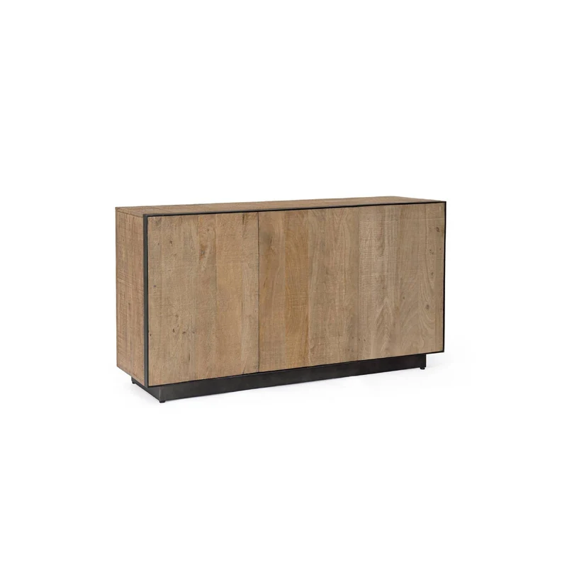 Credenza "Harold", in legno di mango, con vernice a base d'acqua, gambe in acciaio