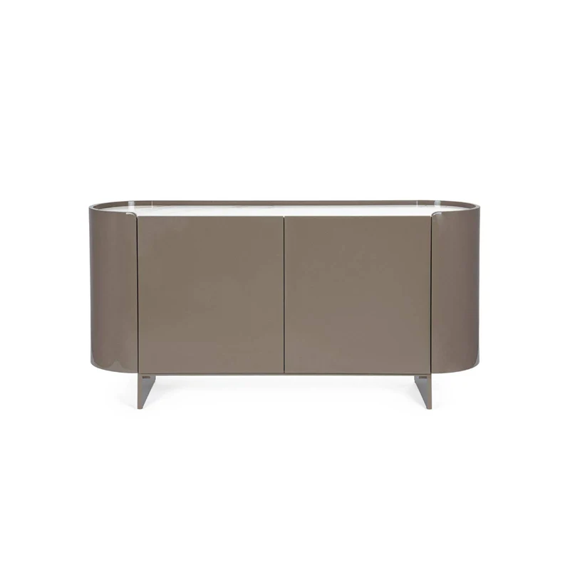 Credenza "Otilia Herb", 2 ante, in vernice poliuretanica effetto lucido