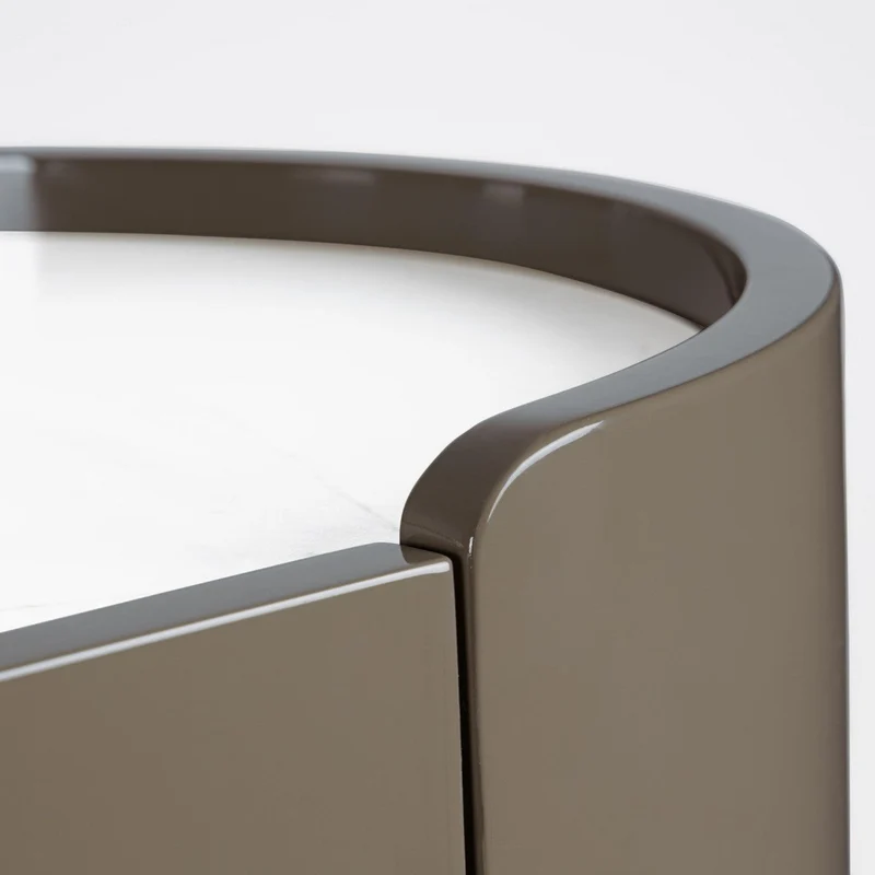 Credenza "Otilia Herb", 2 ante, in vernice poliuretanica effetto lucido