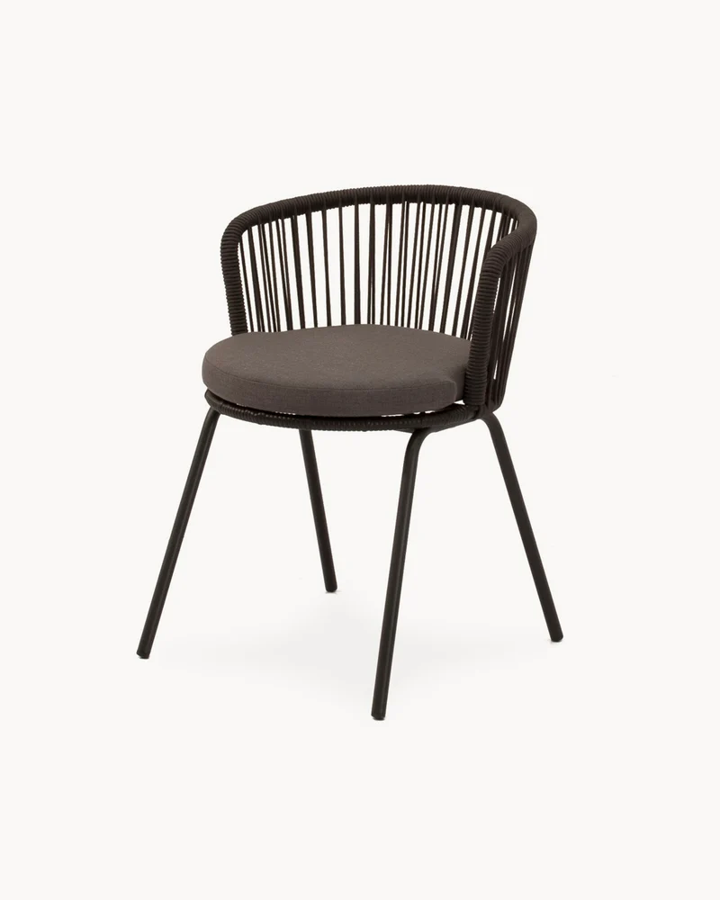 Set 2/4 sedie da esterno con cuscino Vilma