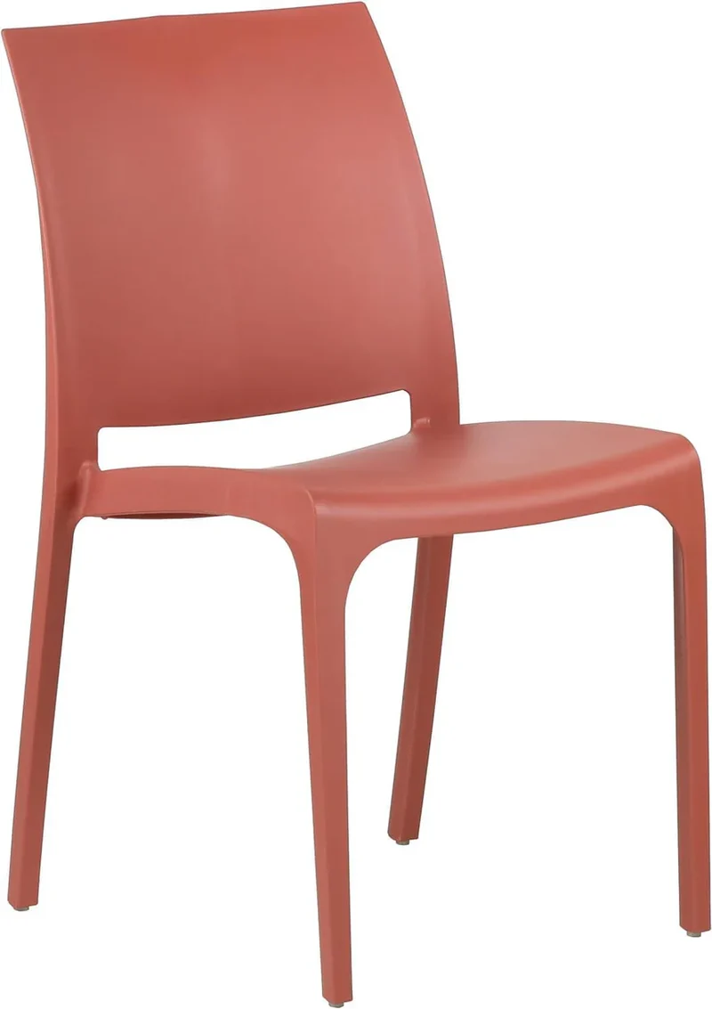 Sedia "Sofia" in resina per giardino, bar e ristorante "Made in Italy", set da 4 pezzi