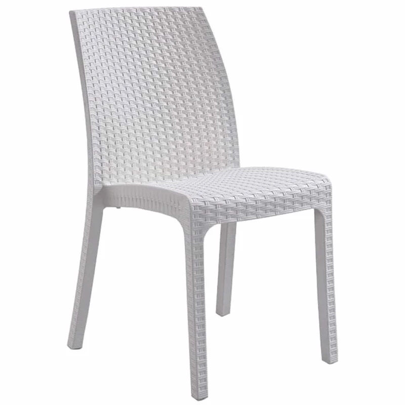 Set Tavolo e sedie "Phoenix" struttura in polipropilene effetto rattan per bar e strutture