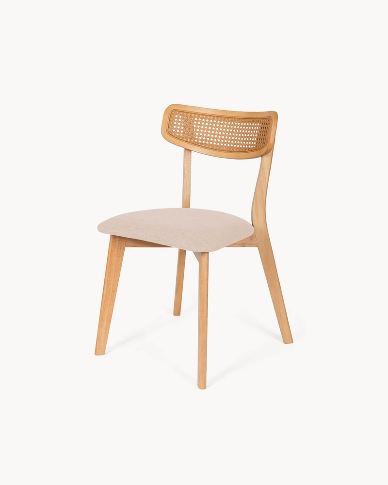 Set 2 sedie da pranzo in legno Shirley