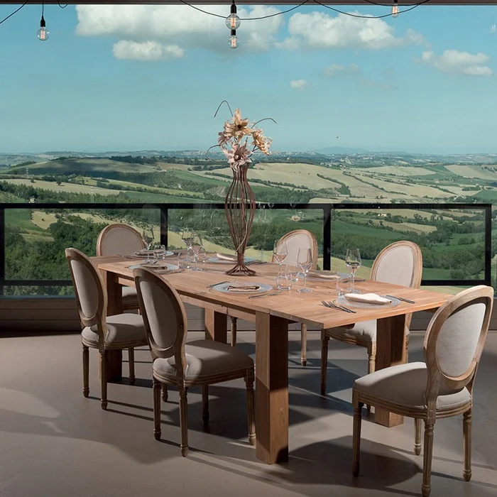Tavolo country chic allungabile