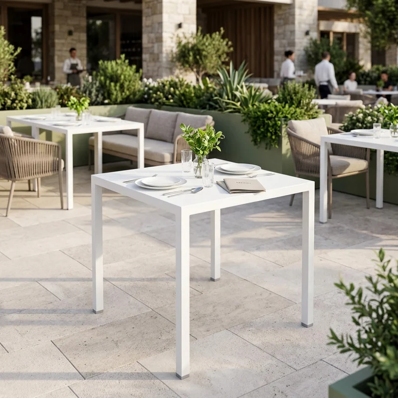 TAVOLO AUTOLIVELLANTE 80 X 80 BIANCO - Modello MW803101