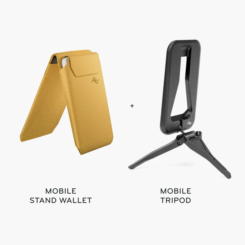 Wallet + Mobile Tripod | Sun (Fabric)