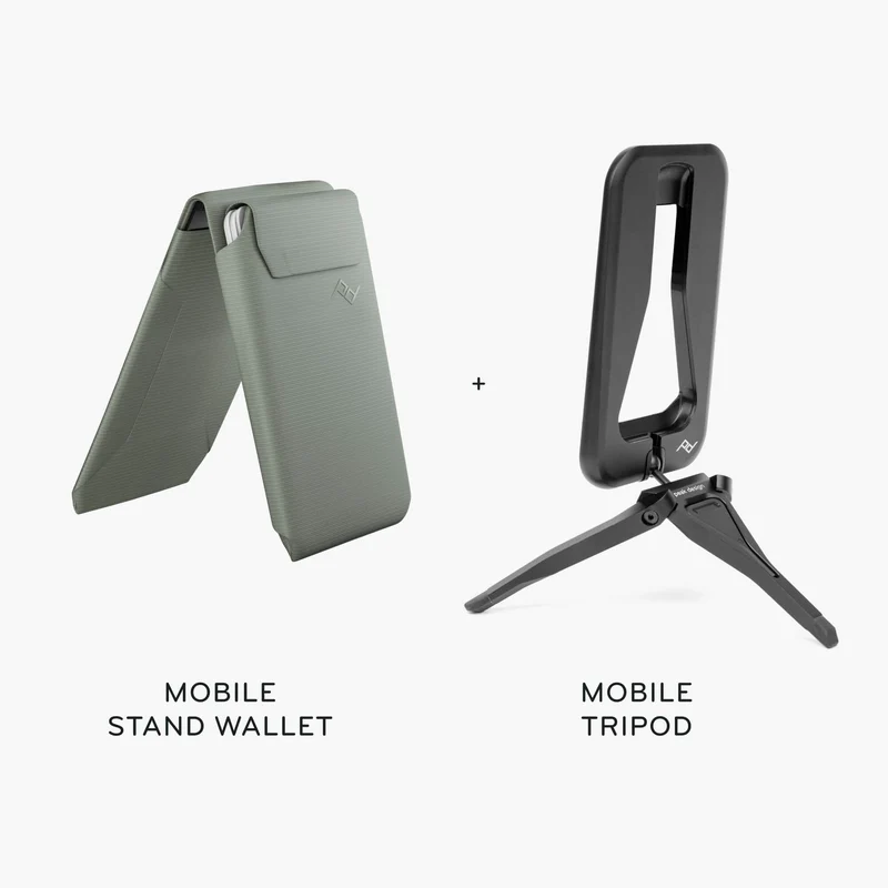 Wallet + Mobile Tripod | Sage (Nylon)