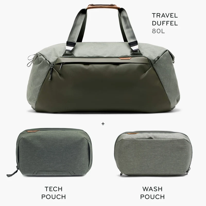 80L Travel Duffel + Bundle 1 | Sage