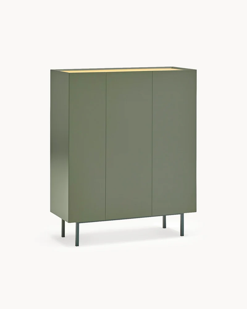 Credenza alta con piano in rovere Arista