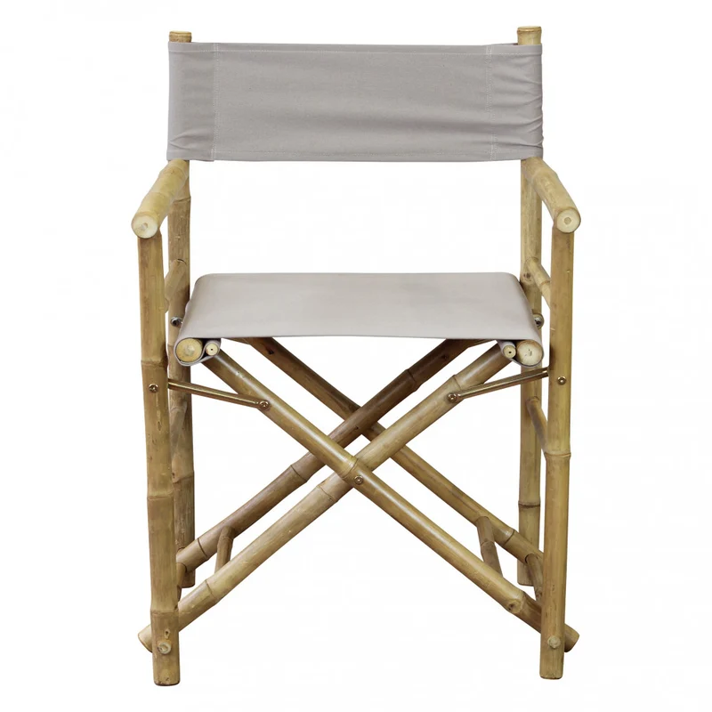Sedia regista "Mojito" da esterno in legno di Bamboo, 60 x 44 x 88 cm