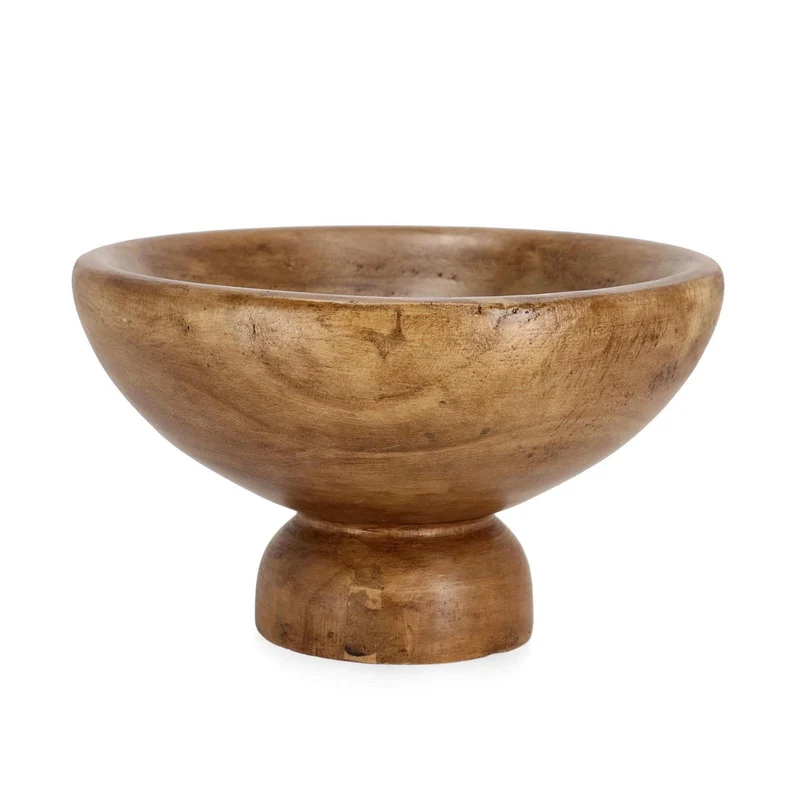 Alzatina decorativa "Jambo" in legno decorazione per interno, da Ø 28 cm