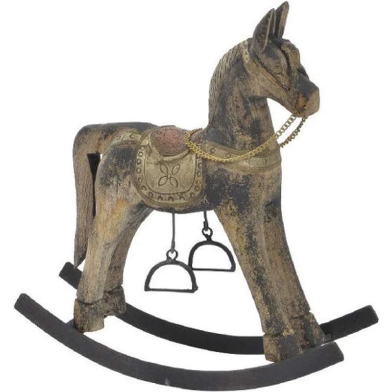 Cavallo a dondolo legno H34