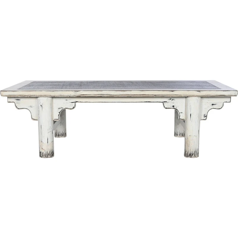 Tavolino orientale bianco antico