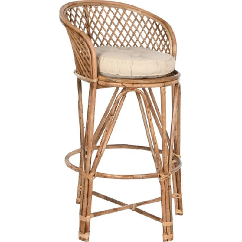 Sgabello Bistrot sedia alta rattan