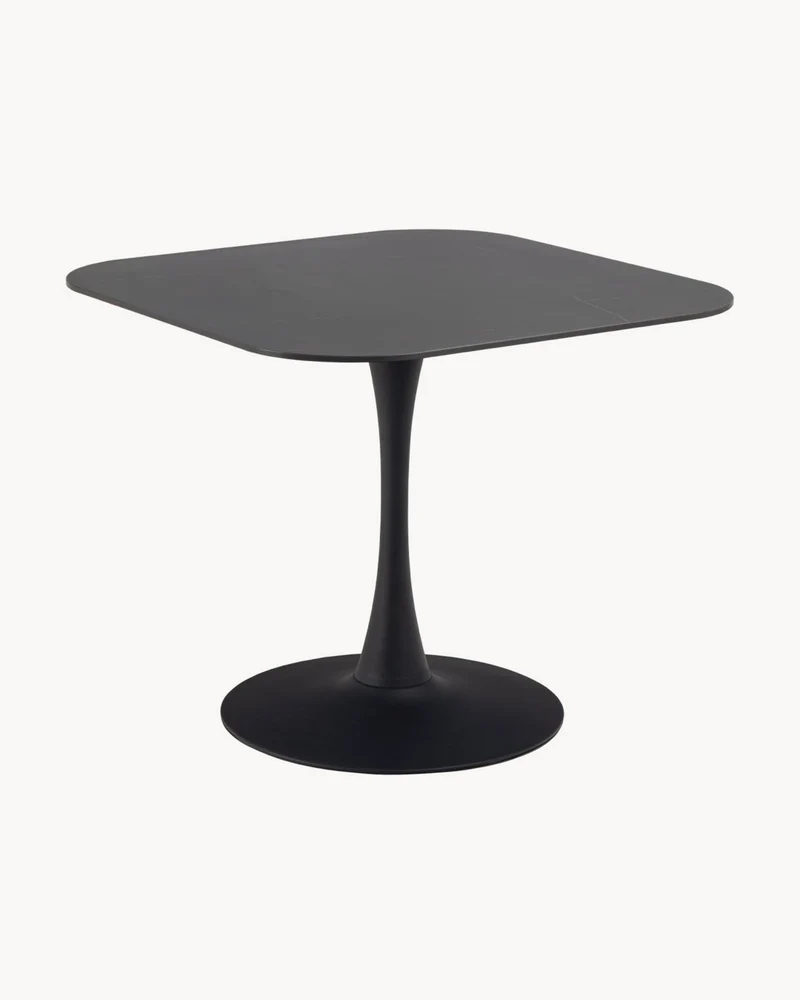 Tavolo da pranzo con piano in ceramica effetto venato Malta