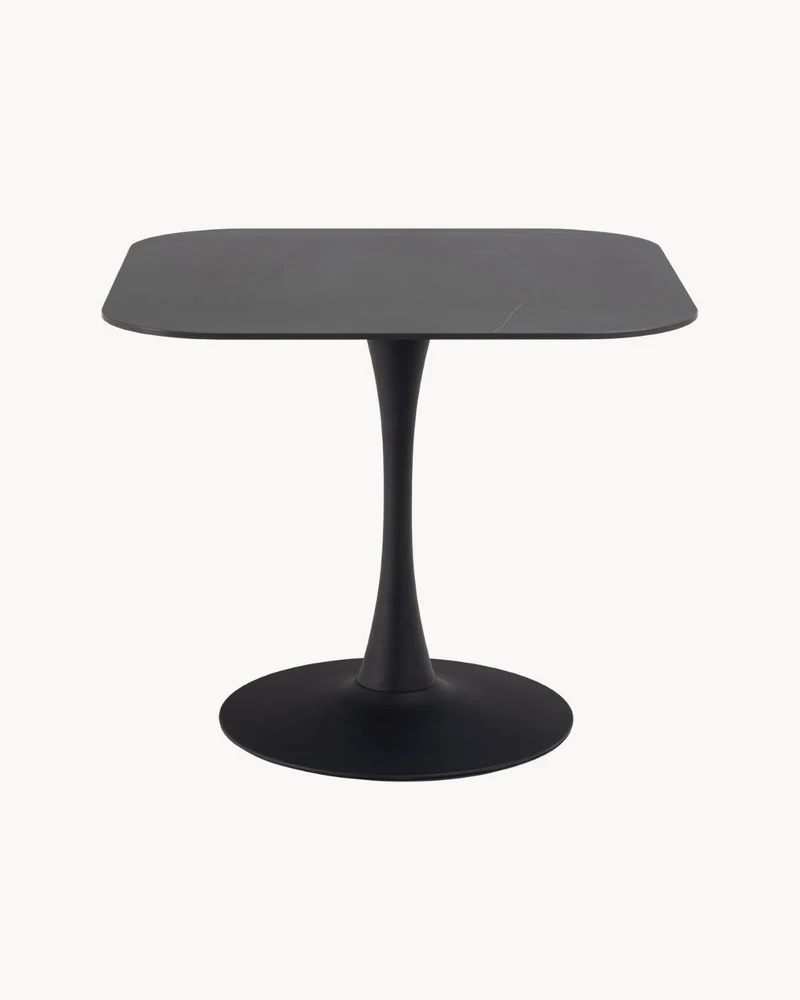 Tavolo da pranzo con piano in ceramica effetto venato Malta